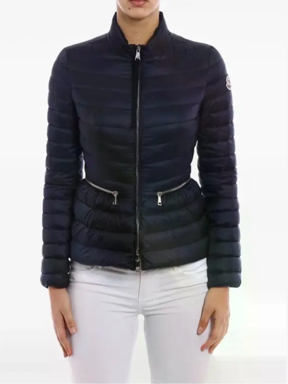 Moncler Agate Short Quilted down Puffer Jacket black women’s sz 2